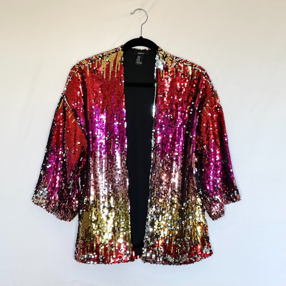 Forever 21 | NWT Ombre Sequin Jacket